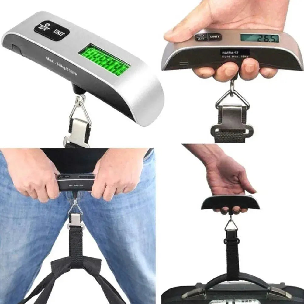 Luggage Scale 110lb 50kg Digital Handheld Portable Hanging Baggage Scale for Travel Suitcase Weight Scale PowerGlide Motors & Accessories