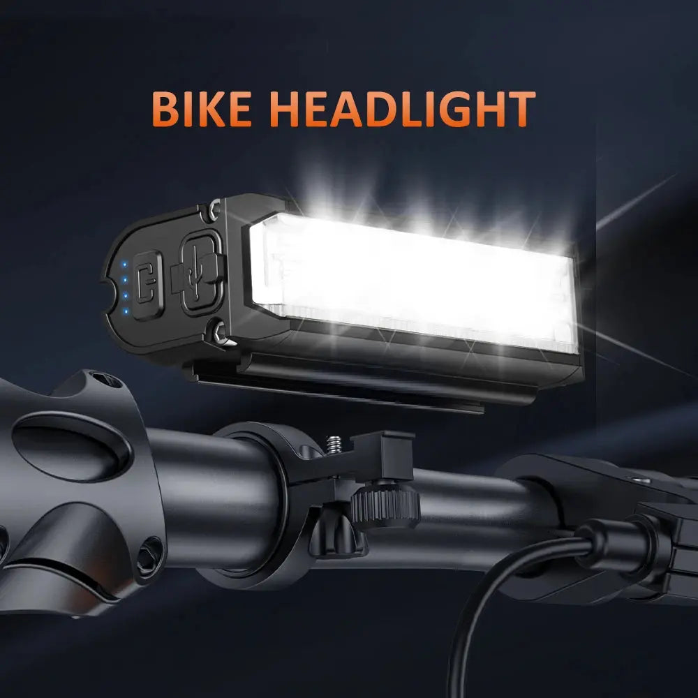 USB Rechargeable Bike Front Light 900 Lumens Cycling Light 2000mAh Bike Lights for Night Riding/Cycling Safety Lamp PowerGlide Motors & Accessories