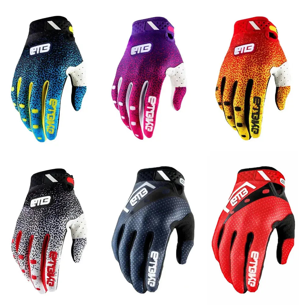 ETBIKE riding gloves, motorcycle outdoor sports off-road, mx gloves MTB DH, touch screen support PowerGlide Motors & Accessories