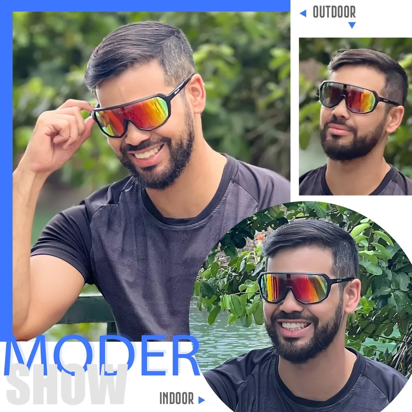 SCVCN Brand New Hiking Glasses Outdoor Sports Cycling Sunglasses UV400 Protective Glasses for Skiing Mountain Bike Accessories