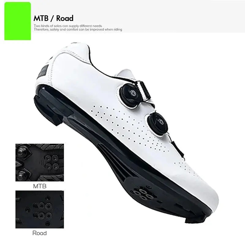 Professional Mountain Bike Cycling Shoes MTB Flat Cleat SPD Shoes Outdoor Self-Locking Big Size 47 Racing Bicycle Sneakers Men PowerGlide Motors & Accessories