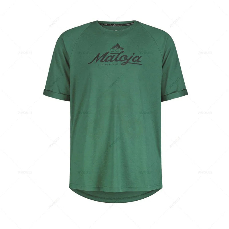 Maloja-Motocross Jersey for Men, MTB Shirt, Downhill Jersey, Enduro Cycling, Mountain Santa DH, Motorcycle
