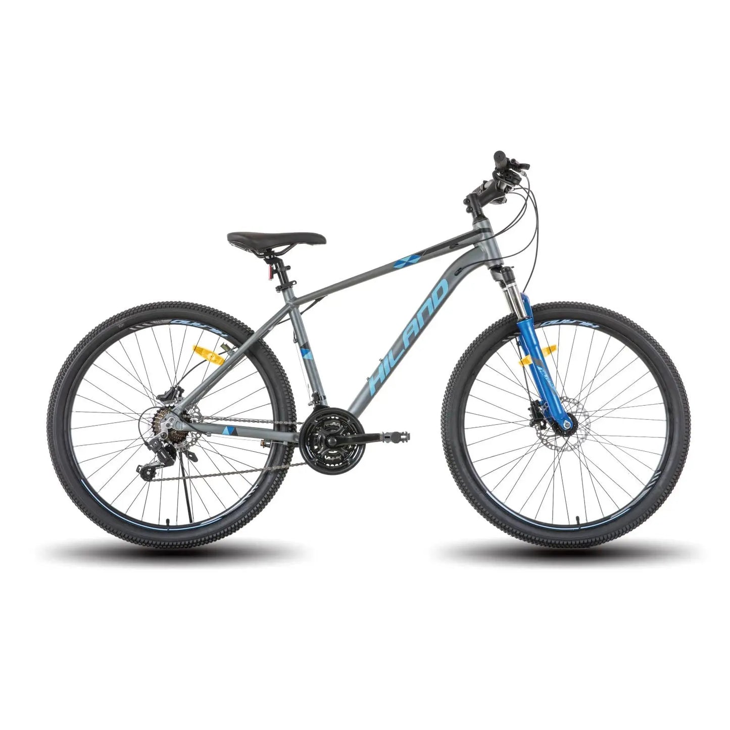 Hiland Aluminum Mountain Bike 21 Speeds, Hydraulic Disc-Brakes, Lock-Out Suspension Fork, 27.5 inch Wheel, Bike for Men Mens PowerGlide Motors & Accessories