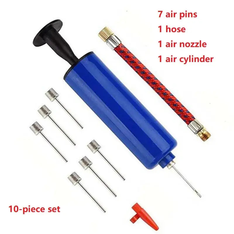 10pcs Ball Pump Set Hand Pump 6inch Inflator Portable Ball Volleyball Football Basketball Inflating Pump Tools with Air Hose PowerGlide Motors & Accessories
