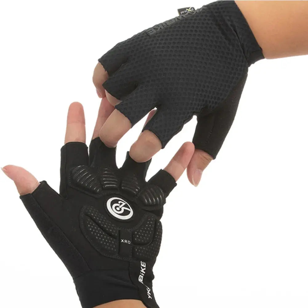YKYWBIKE Cycling Gloves Unisex Half Finger PORON XRD Summer Breathable Shock Absorbing Bicycle Outdoors Road Bike Gloves PowerGlide Motors & Accessories