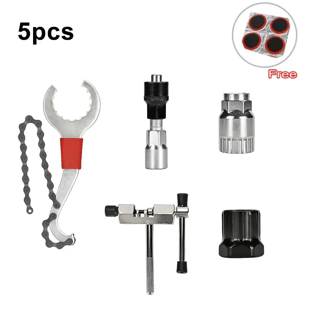 Bike Tool Kit Professional Bike Repair Tools with Cassette Remover Wrench Chain Breaker Cycling MTB Road Bike Maintenance Tool PowerGlide Motors & Accessories