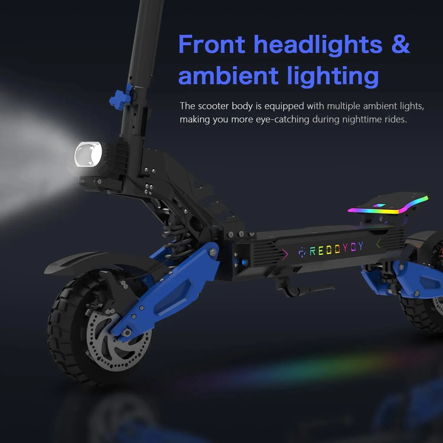 Electric Offroad Scooter - 50 MPH Fastest Dual Motor Adult Scooter, 5000W Peak, 55-Mile Long Range, 10.5" Off-Road Tires,60V25ah PowerGlide Motors & Accessories