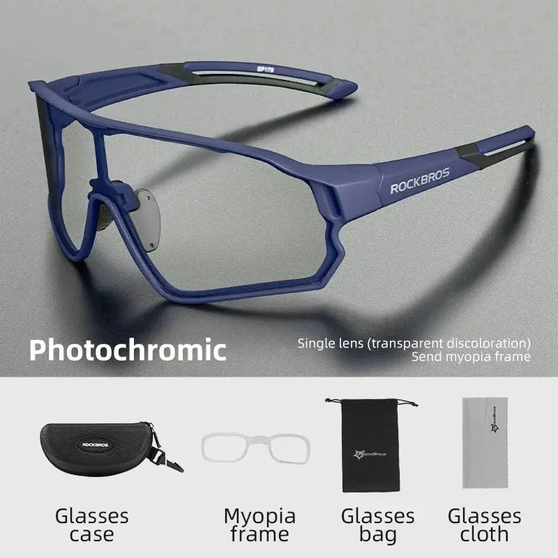 ROCKBROS Bike Glasses Polarized / Photochromic UV400 Sun Protection Sports Eyewear Bicycle Sunglasses MTB Road Cycling Glasses PowerGlide Motors & Accessories