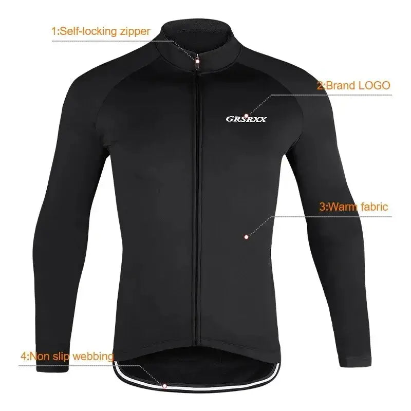 GRSRXX Thermal Winter Cycling Jacket MTB Bike Coat Bicycle Coat Sleeveless  Long Sleeve Clothing Cycling Jersey Ciclismo Unisex PowerGlide Motors & Accessories