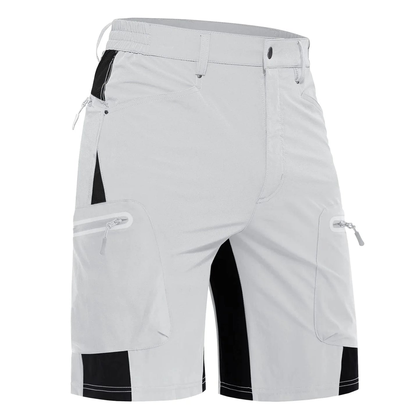 KEFITEVD Summer Men's Cargo Shorts Quick Dry Hiking Work Short Lightweight Fishing Climbing Trekking Short Outdoor Running Male