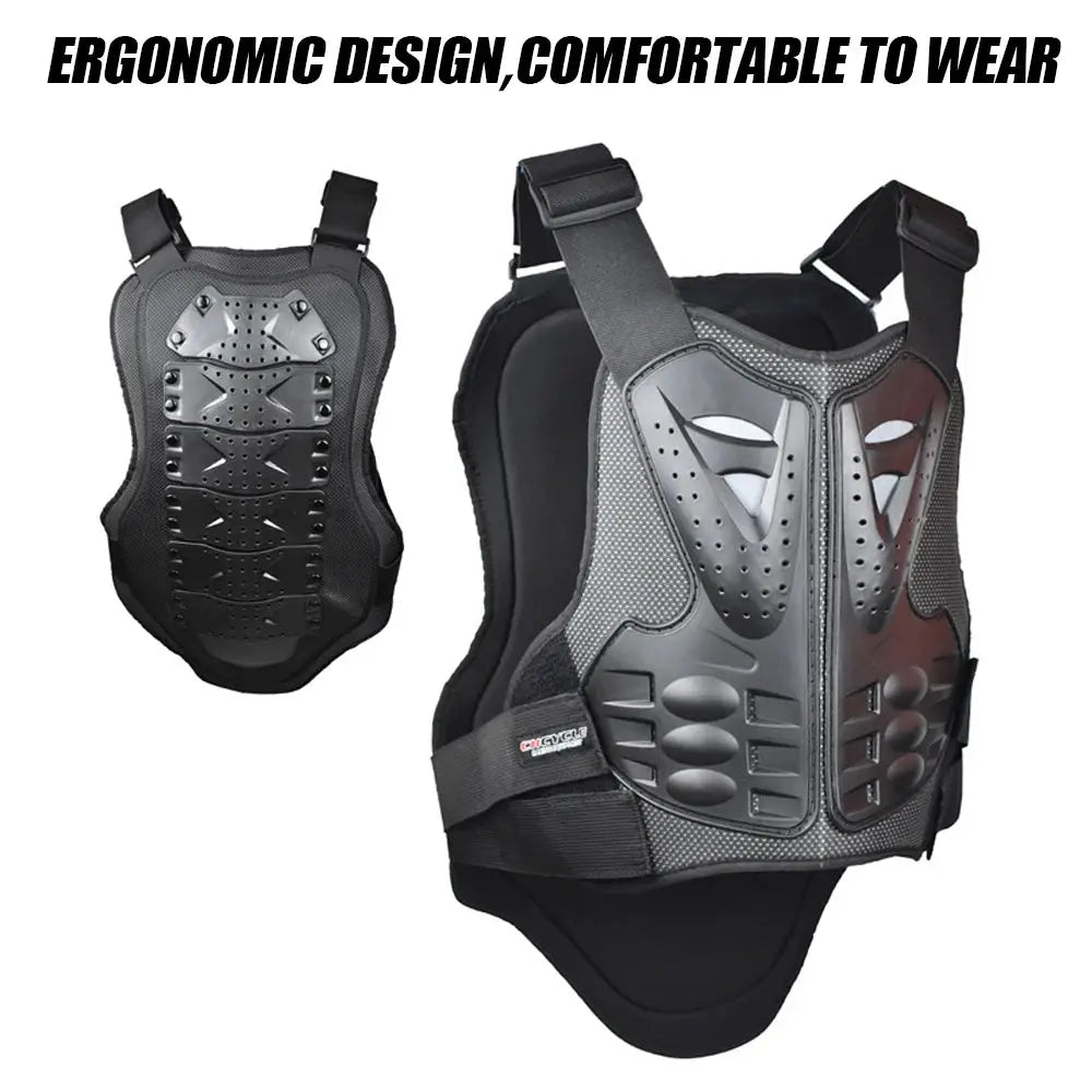 Motorcycle Dirt Bike Body Armor Protective Gear Outdoor Driving Adult Chest Back Protection Vest For Motocross Skiing Skating PowerGlide Motors & Accessories