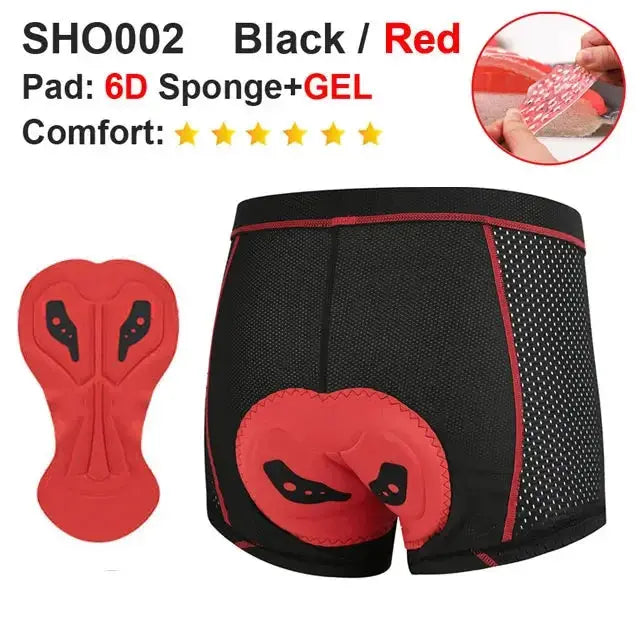 NEWBOLER Breathable Cycling Underwear Cycling Shorts  5D Gel Pad Shockproof Bicycle Underpant MTB Road Bike Underwear Man Shorts PowerGlide Motors & Accessories