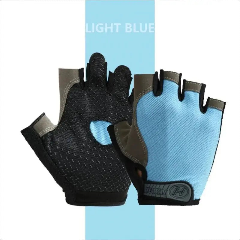 Gym Gloves Fingerless Gloves Anti-Slip Shock-Absorbing Breathable Gloves Sports Gloves for Training Lifting Weight Cycling PowerGlide Motors & Accessories