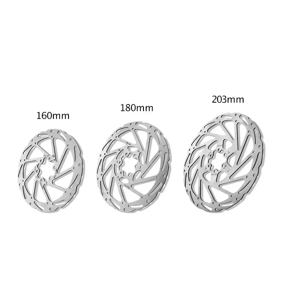 TEKTRO Disc Brake Rotor 6-Bolt TR160/TR180/TR203 160/180/203mm Stainless Steel Lightweight Dissipation Polygonal Design Screws PowerGlide Motors & Accessories