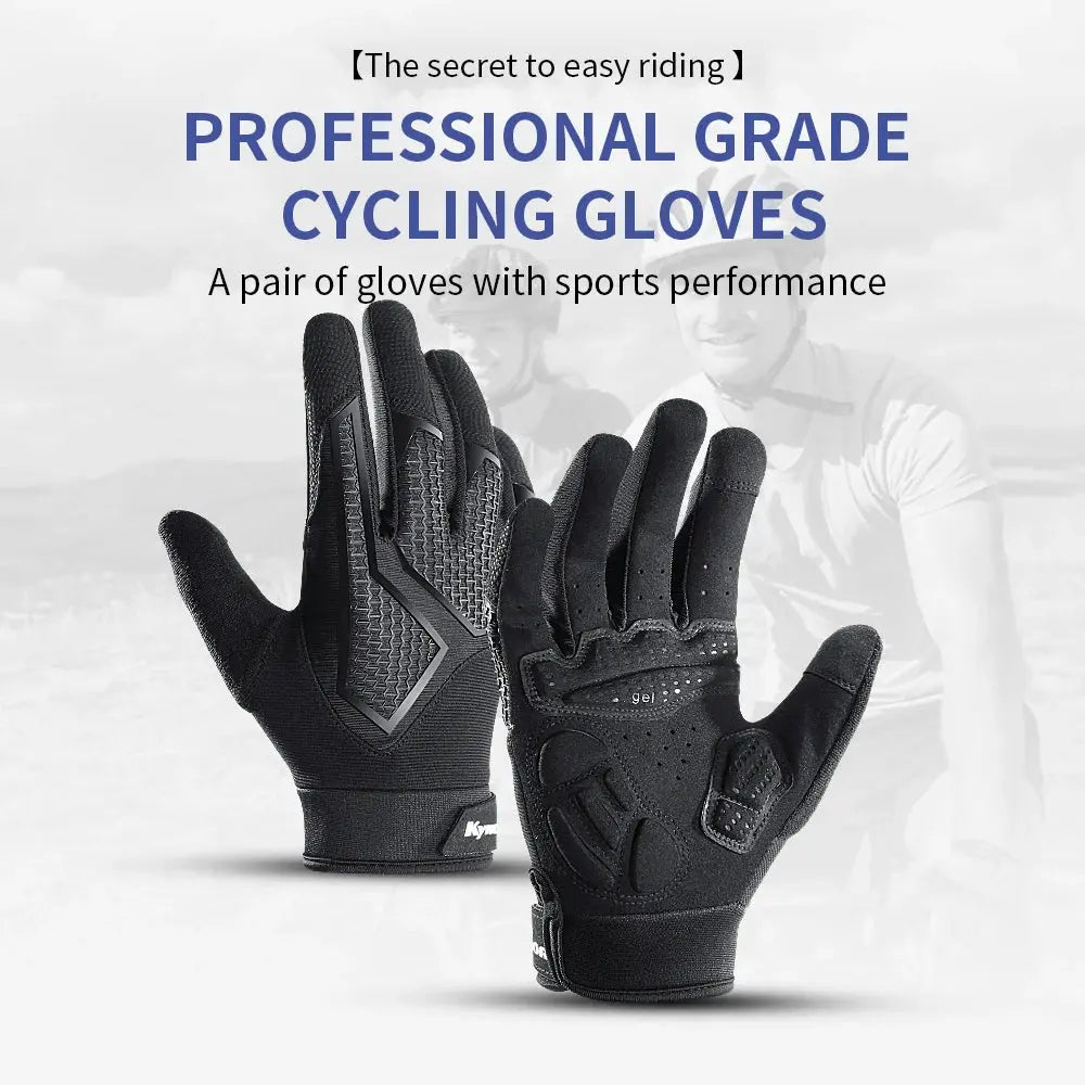 Long Finger Non-Slip Shock-Absorbing Cycling Gloves Spring And Summer Men'S Breathable Sunscreen Touch Screen Riding Gloves PowerGlide Motors & Accessories