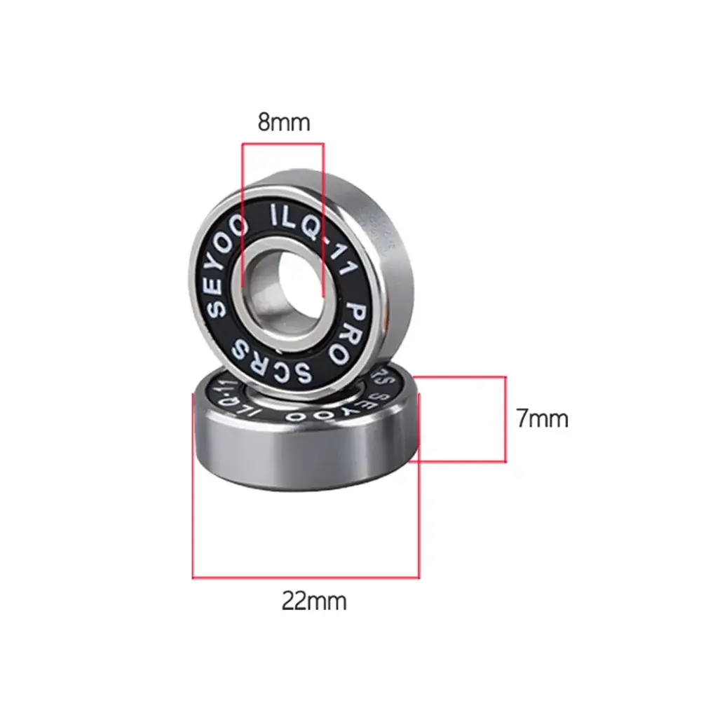 8PC bearings ILQ-11 high-speed bearings are suitable forskateboard long board inline roller skates and ice skates with low noise PowerGlide Motors & Accessories