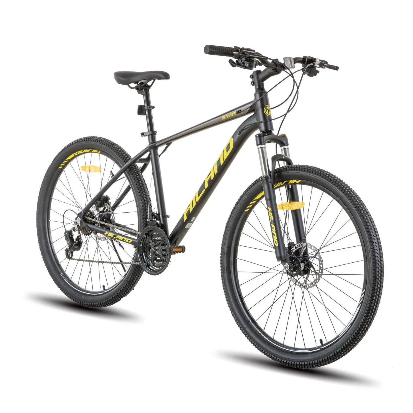 Hiland Aluminum Mountain Bike 21 Speeds, Hydraulic Disc-Brakes, Lock-Out Suspension Fork, 27.5 inch Wheel, Bike for Men Mens PowerGlide Motors & Accessories