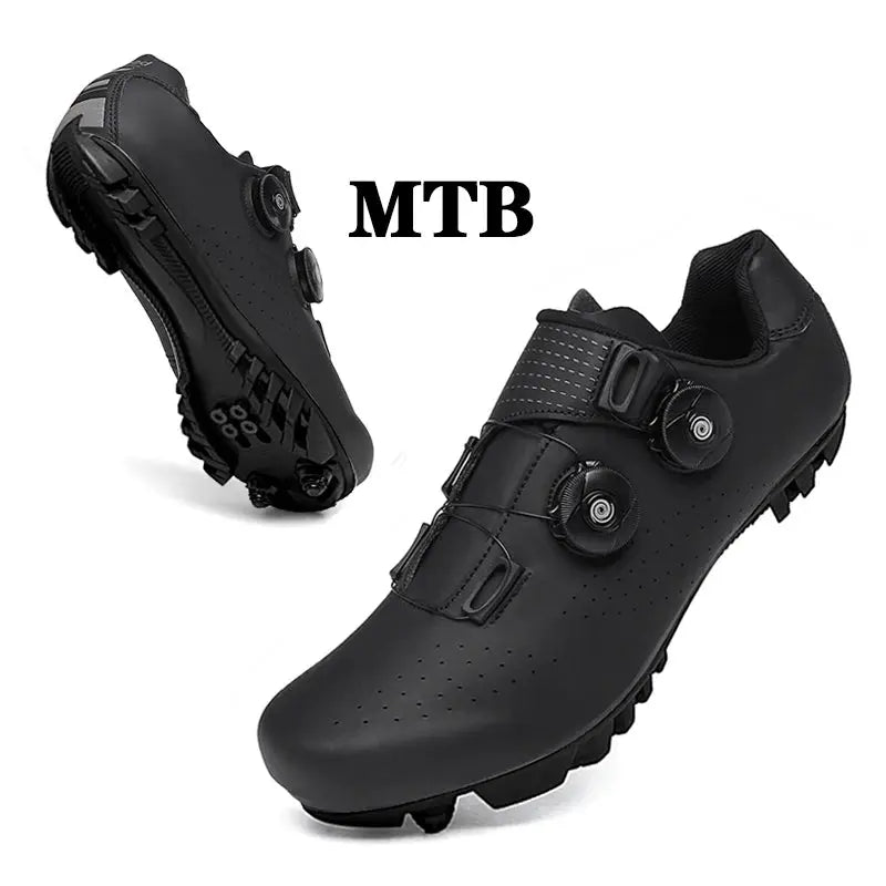 Professional Mountain Bike Cycling Shoes MTB Flat Cleat SPD Shoes Outdoor Self-Locking Big Size 47 Racing Bicycle Sneakers Men PowerGlide Motors & Accessories