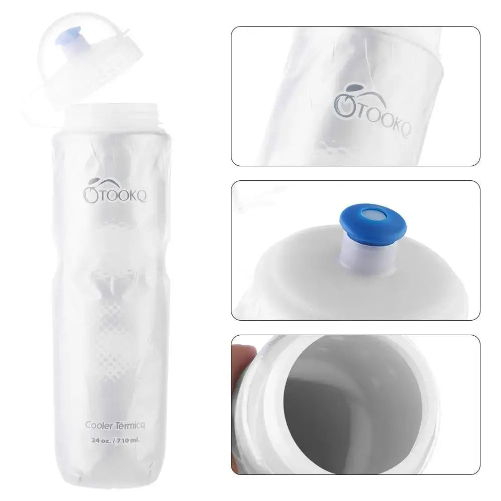 750ML Mountain Cycling Sports Kettle Travel Riding Portable Water Cup Equipment Outdoor Dual Layer Thermal Keeping Water Bottle PowerGlide Motors & Accessories