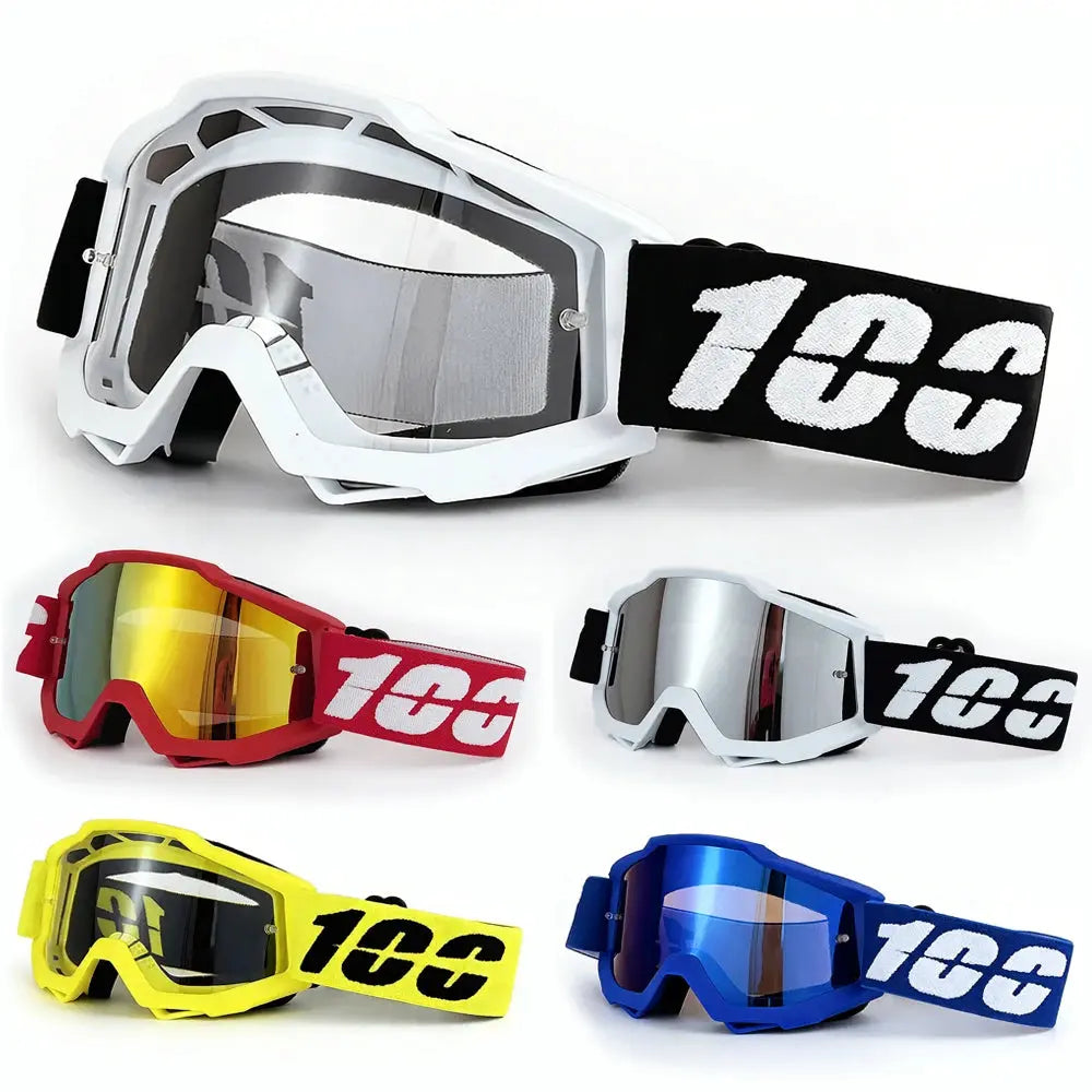 100 Motorcycle Goggles Motocross Racing Goggles Motorcycle Glasses Motocross Goggles Glasses Cycling Mtb Glasses PowerGlide Motors & Accessories
