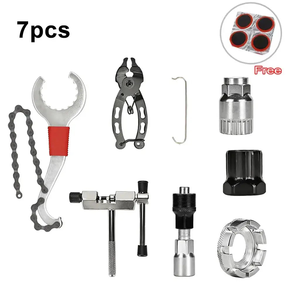 Bike Tool Kit Professional Bike Repair Tools with Cassette Remover Wrench Chain Breaker Cycling MTB Road Bike Maintenance Tool PowerGlide Motors & Accessories