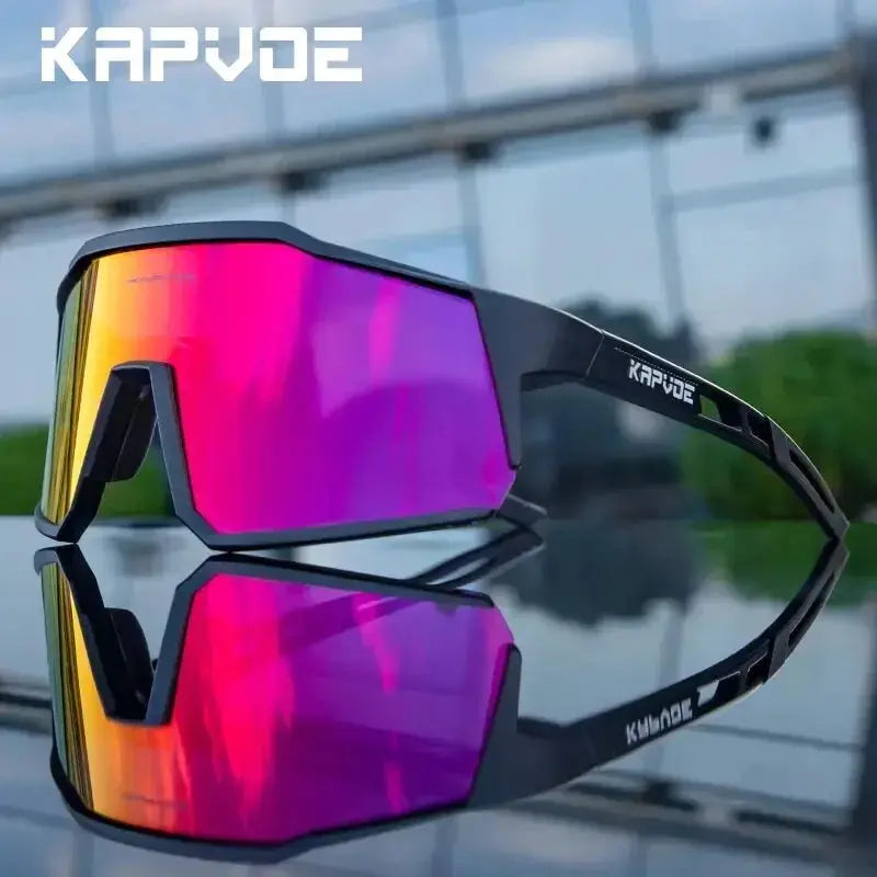 Kapvoe Cycling Glasses Polarized MTB Road Bike Glasses UV400 Protection Sunglasses Ultra Light Sport Eyewear Equipment PowerGlide Motors & Accessories