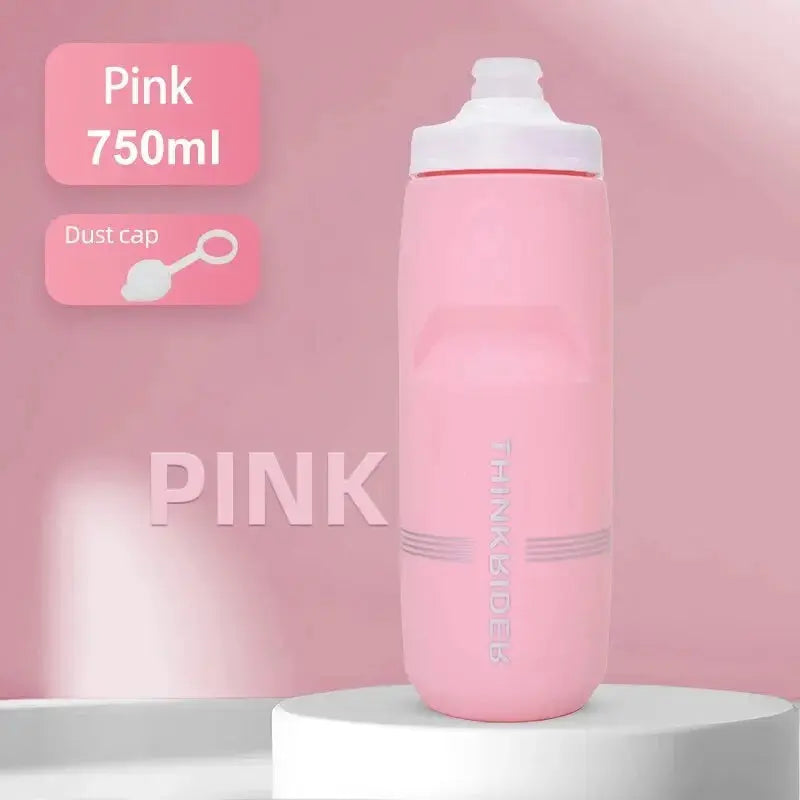 ThinkRider 620ml/750ml Bicycle Bottle MTB Road Bike Water Bottle Outdoor Sports Plastic Portable Large Capacity Drink Cycling PowerGlide Motors & Accessories