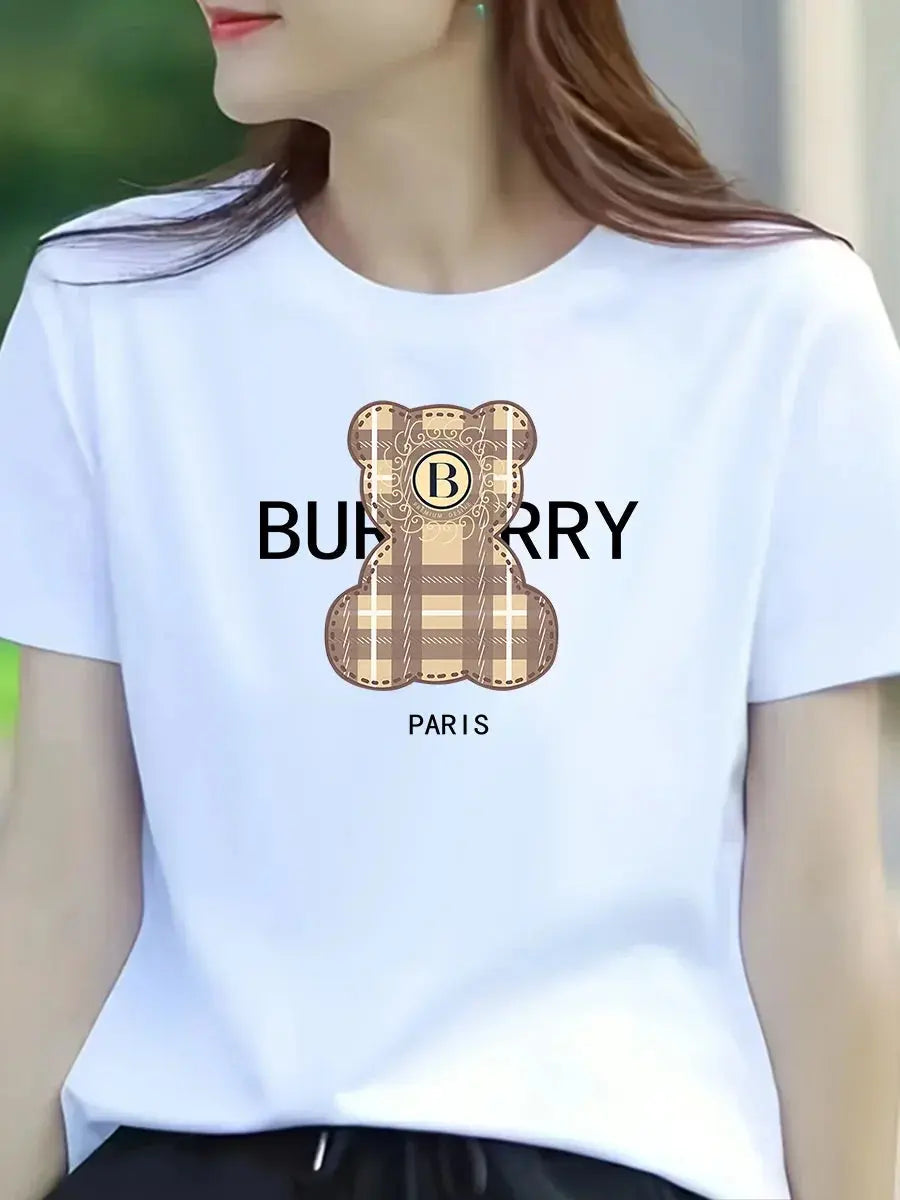 Summer women's casual T-shirt - Harajuku women's 21st-century designer style luxurious women's T-shirt - fashionable T-shirt PowerGlide Motors & Accessories