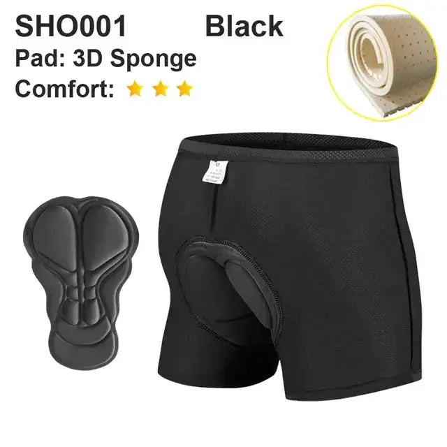 NEWBOLER Breathable Cycling Underwear Cycling Shorts  5D Gel Pad Shockproof Bicycle Underpant MTB Road Bike Underwear Man Shorts PowerGlide Motors & Accessories
