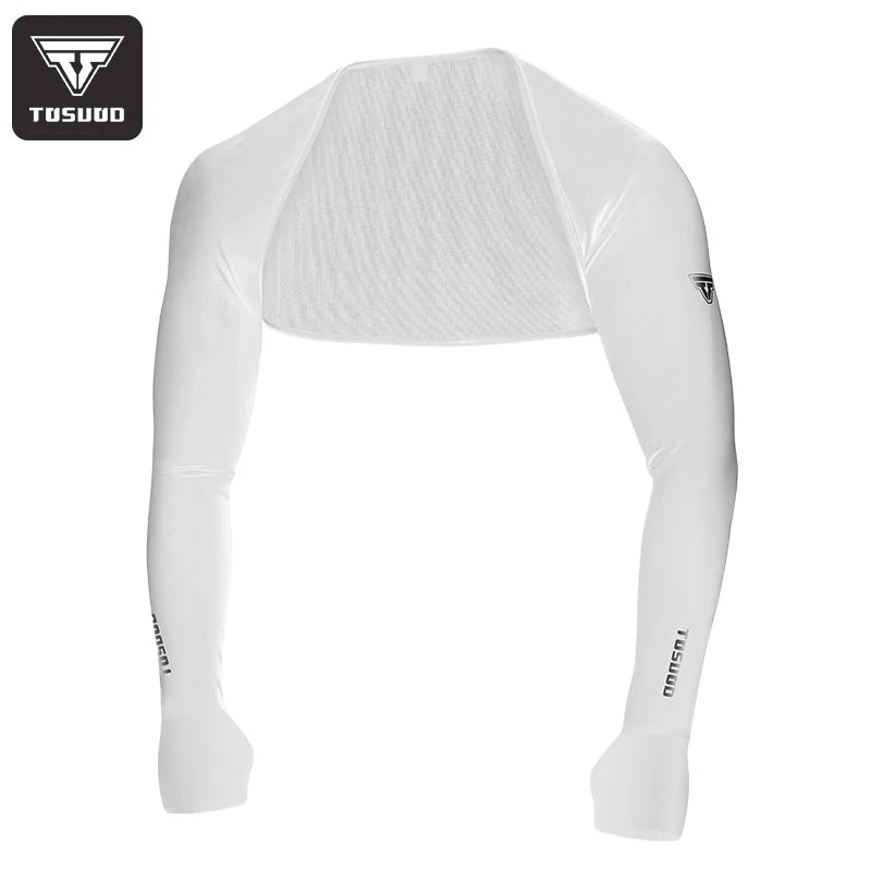 TOSUOD Ice silk sunscreen shawl summer men and women one-piece ice sleeve arm protector sunscreen cycling equipment