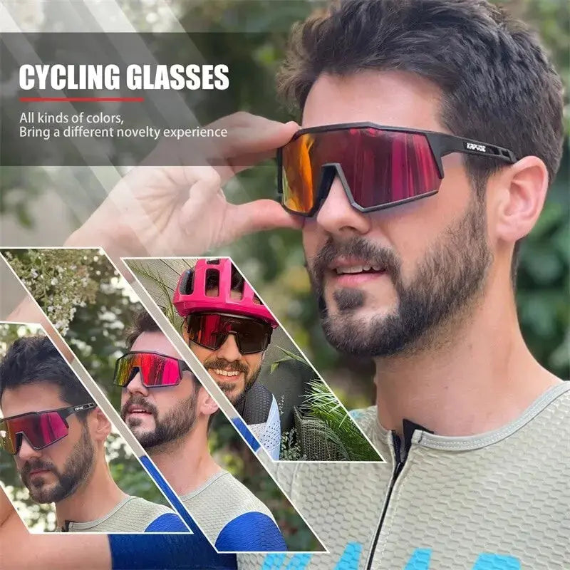 Kapvoe Cycling Glasses Polarized MTB Road Bike Glasses UV400 Protection Sunglasses Ultra Light Sport Eyewear Equipment PowerGlide Motors & Accessories