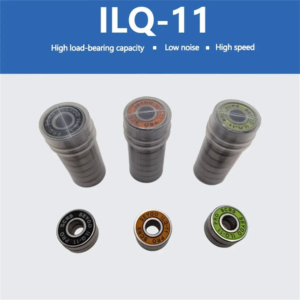 8PC bearings ILQ-11 high-speed bearings are suitable forskateboard long board inline roller skates and ice skates with low noise PowerGlide Motors & Accessories