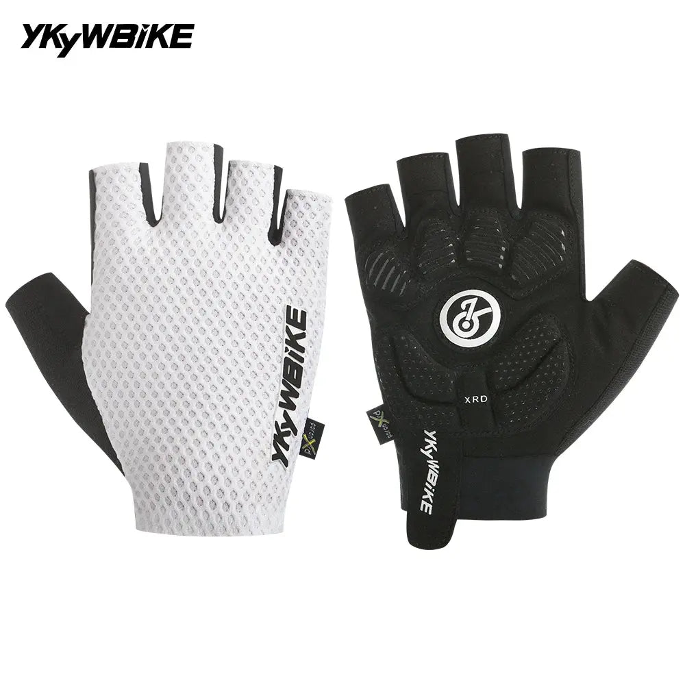 YKYWBIKE Cycling Gloves Unisex Half Finger PORON XRD Summer Breathable Shock Absorbing Bicycle Outdoors Road Bike Gloves PowerGlide Motors & Accessories