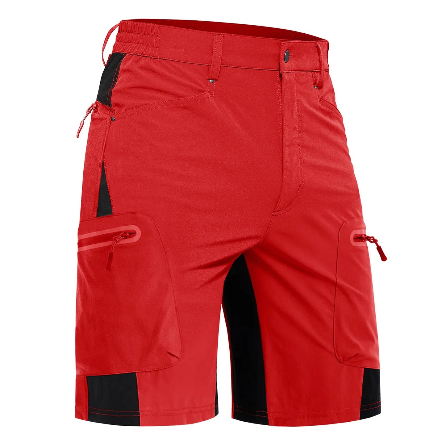KEFITEVD Summer Men's Cargo Shorts Quick Dry Hiking Work Short Lightweight Fishing Climbing Trekking Short Outdoor Running Male