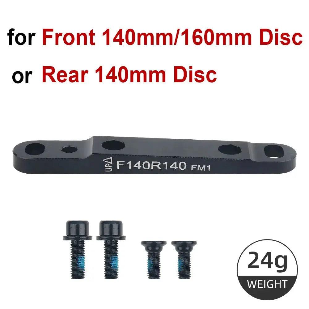 Road Bike Disc Brake Adapter - Flat Mount to PM Converter (Front 140/160mm, Rear 160mm) with Bolts PowerGlide Motors & Accessories