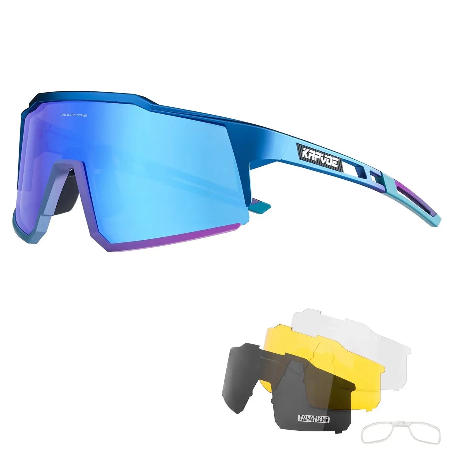 Kapvoe Cycling Glasses Polarized MTB Road Bike Glasses UV400 Protection Sunglasses Ultra Light Sport Eyewear Equipment PowerGlide Motors & Accessories