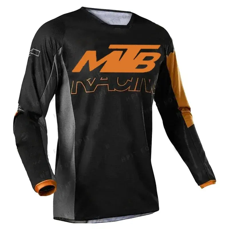 Motocross and Mountain Bike Endurance Racing Apparel Cycling T Shirt Men S Crew Neck Long Sleeved Top Mountain Bike Shirt PowerGlide Motors & Accessories