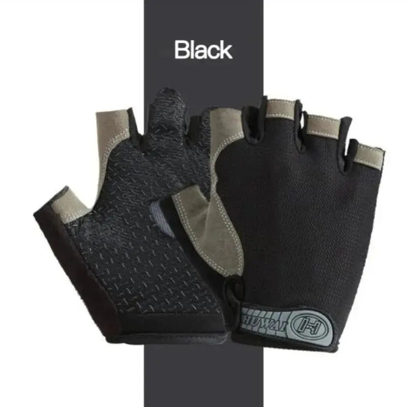 Gym Gloves Fingerless Gloves Anti-Slip Shock-Absorbing Breathable Gloves Sports Gloves for Training Lifting Weight Cycling PowerGlide Motors & Accessories