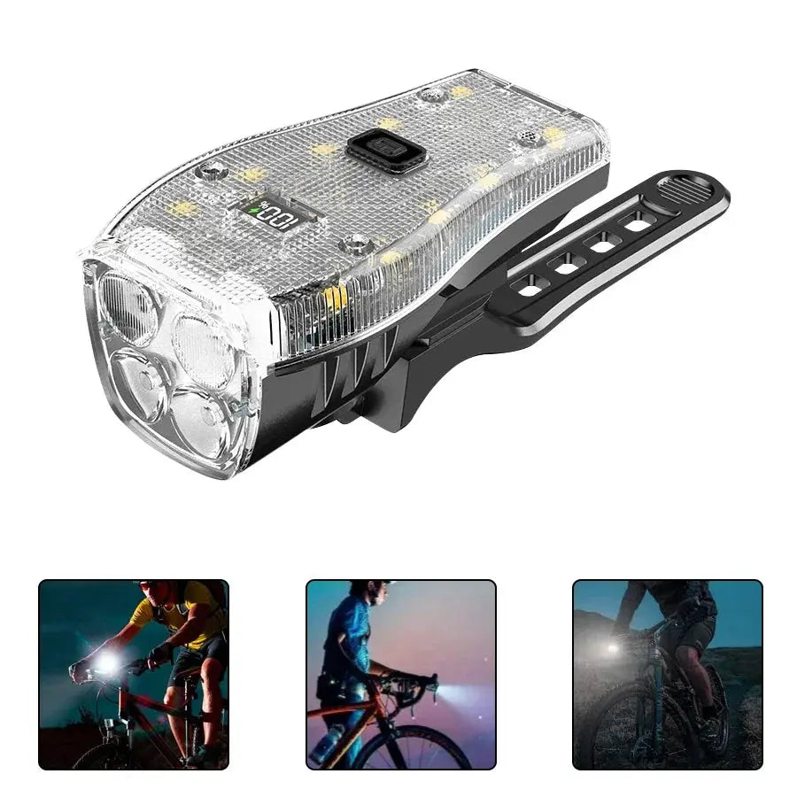 T6 LED Bike Front Light Bicycle Headlight Rechargeable Bright MTB Road Bike Head Lamp LED Cycling Flashlight for Night Riding PowerGlide Motors & Accessories