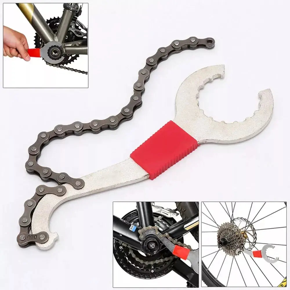 9PCS Bike Repair Tool Kit Crank Chain Cutter Extractor Freewheel Puller Crank Puller Spoke Wrench Complete Bike Maintenance Kits PowerGlide Motors & Accessories