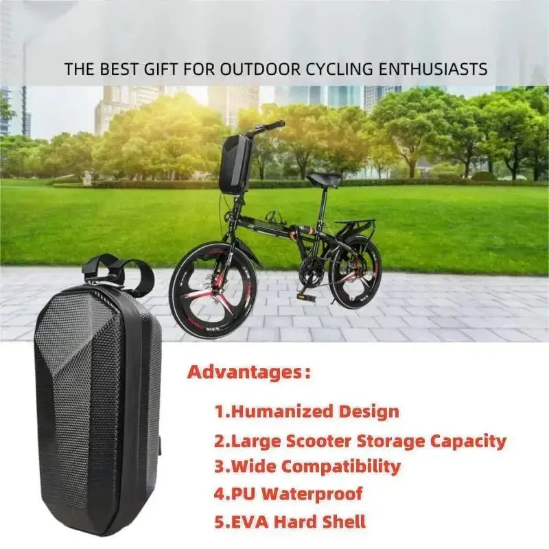 Electric Scooter Bag Storage Electric Bike Handlebar Bag Scooter Storage Bag with Large Capacity Waterproof Front Handlebar Bag PowerGlide Motors & Accessories