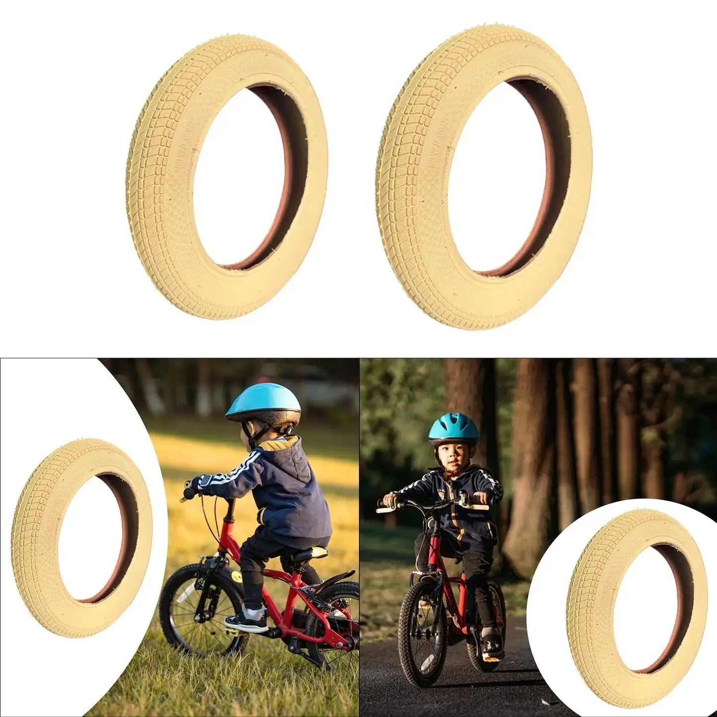 Kids Bike Outer Tire Heavy Duty Parts Strong Grip Wear Resistant Accessories PowerGlide Motors & Accessories