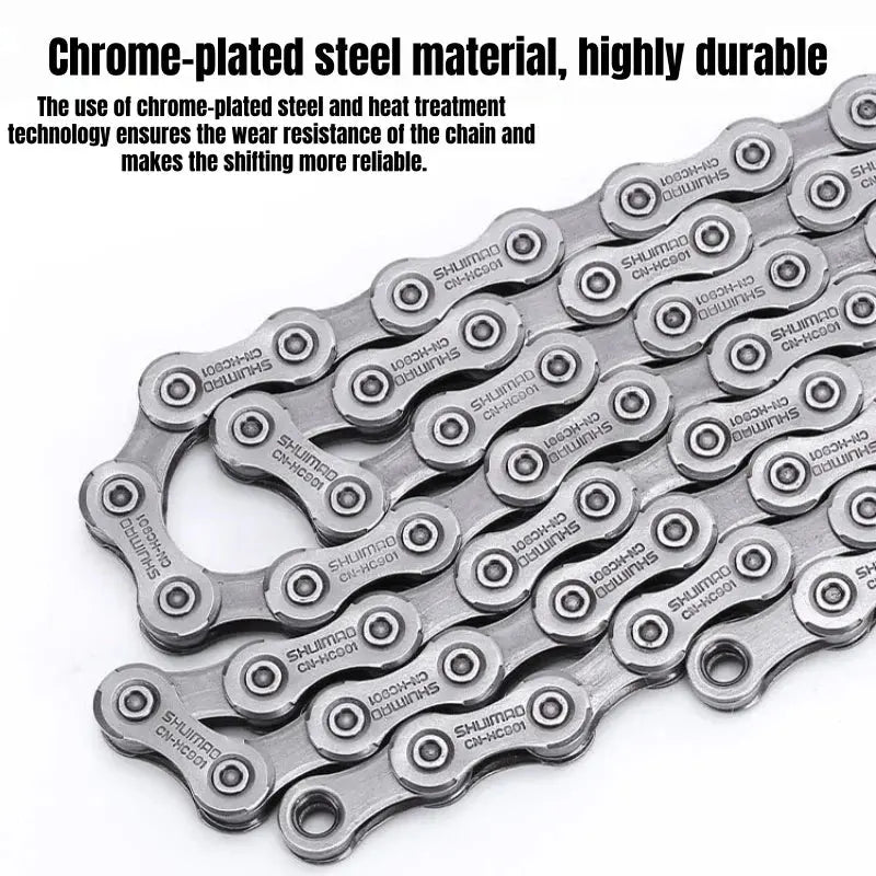 Mountain bike shifting chain (6/7/8/9/11 gears) high-speed bicycle chain, bicycle parts, with extremely strong bite force. PowerGlide Motors & Accessories