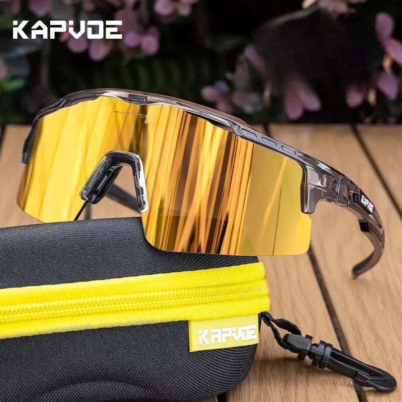 Kapvoe Photochromic Cycling Glasses MTB Riding Skating Sunglasses UV400 Polarized Fishing Goggles Man Woman Bike Bicycle Eyewear PowerGlide Motors & Accessories