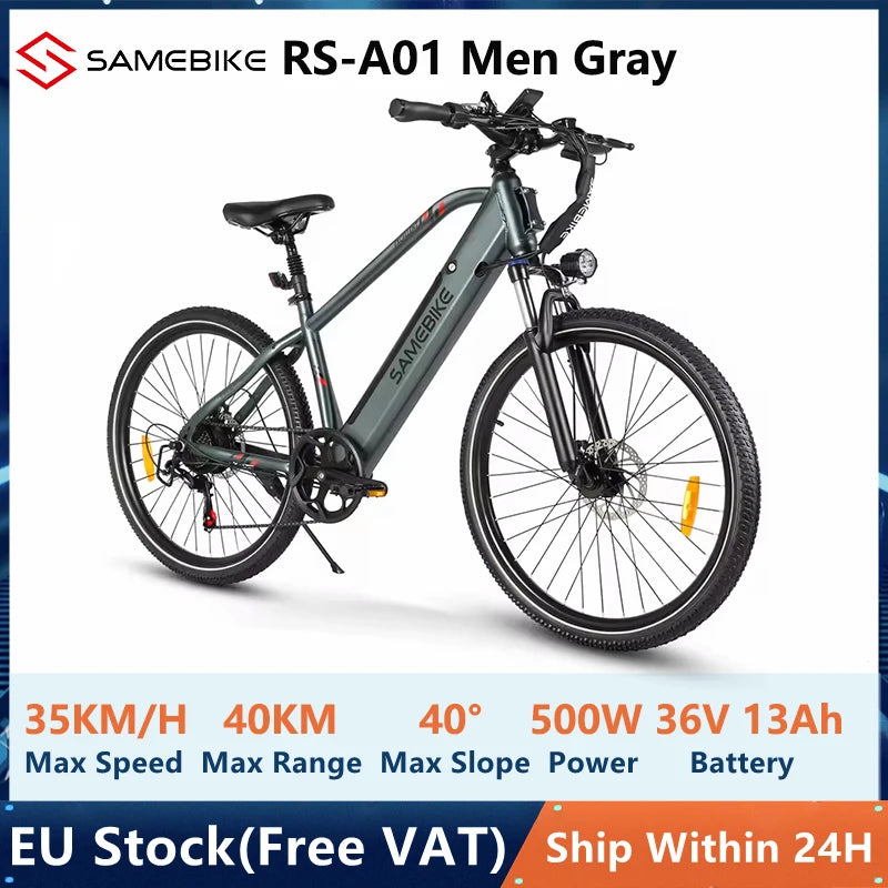 Samebike RS-A01 Electric Mountain Bike 500W 36V 13Ah 26 Inch