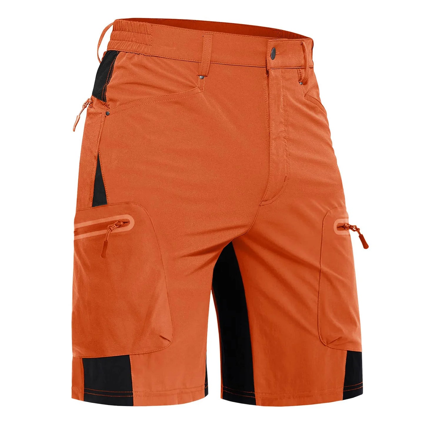KEFITEVD Summer Men's Cargo Shorts Quick Dry Hiking Work Short Lightweight Fishing Climbing Trekking Short Outdoor Running Male