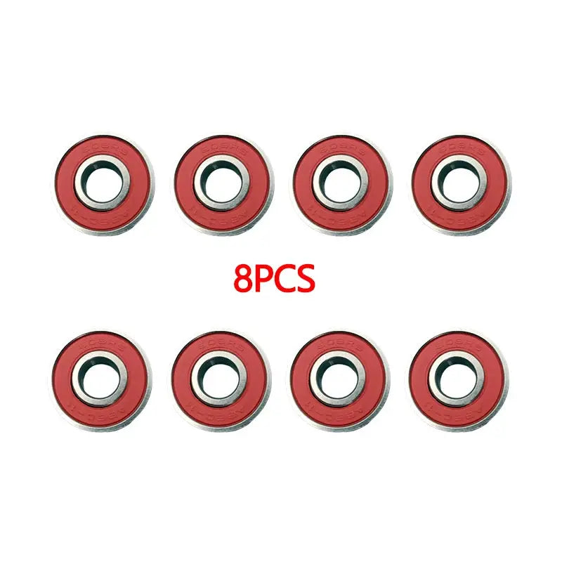 8PCS ABEC-11 high-speed bearing 608RS is suitable for skateboard long board inline roller skates, ice skates, and low-noise PowerGlide Motors & Accessories