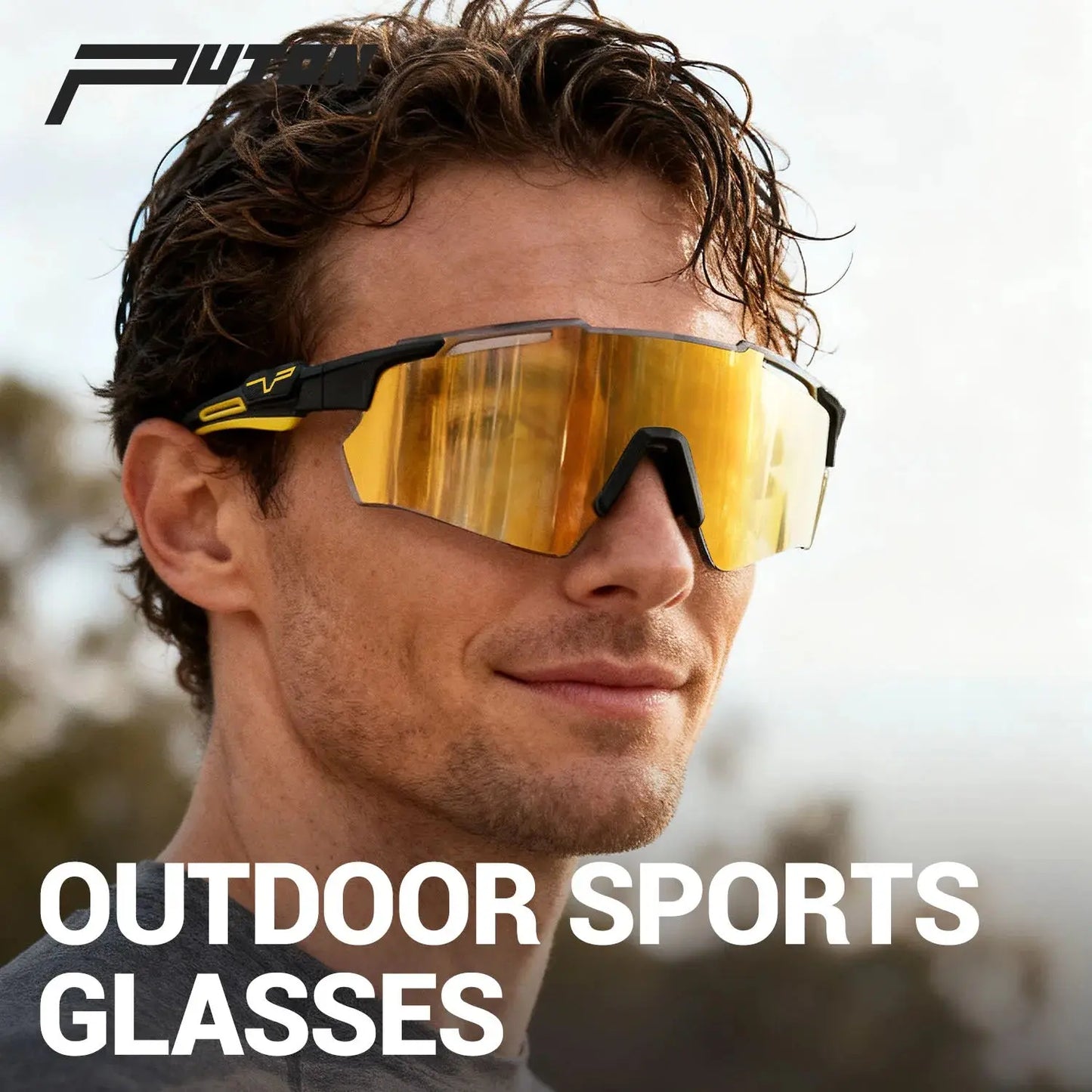 PUTON Photochromic Cycling Glasses Outdoor Running Sunglasses Men Women MTB Road Bike Glasses Fashion Hiking Drive Sunglasses PowerGlide Motors & Accessories
