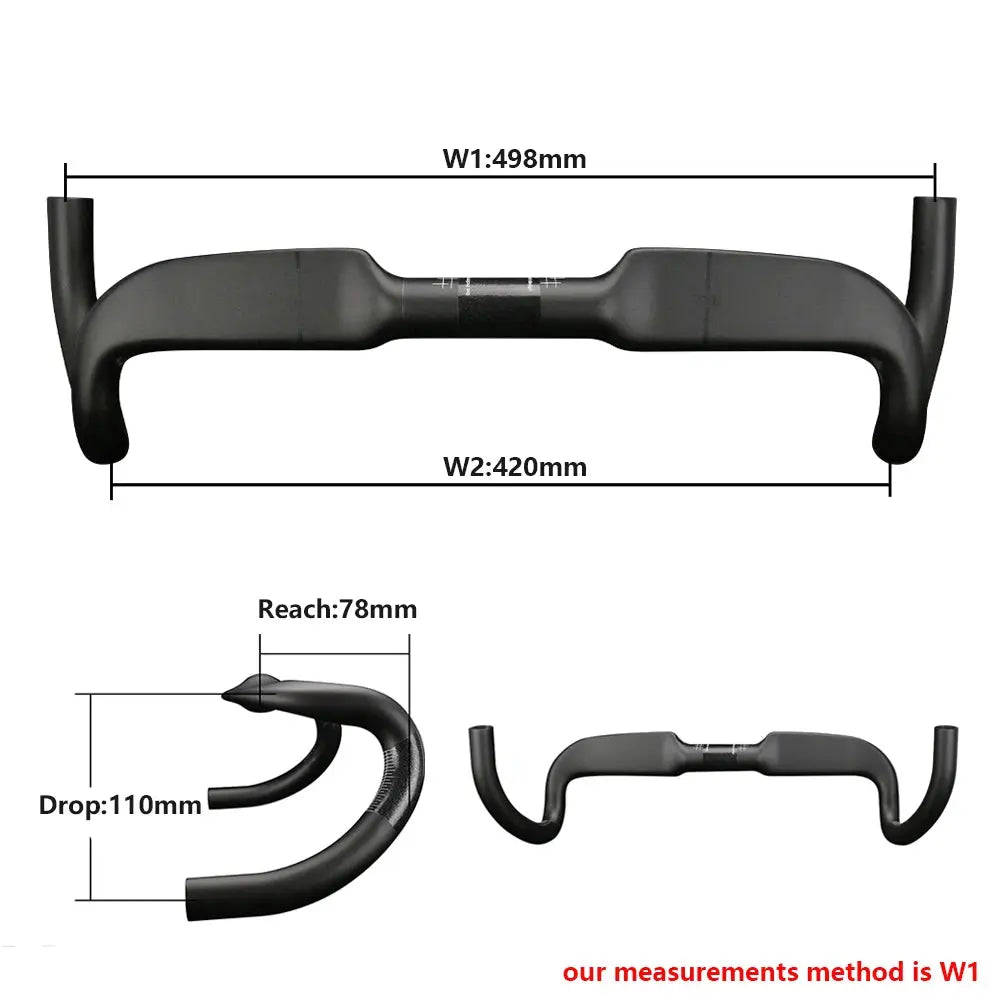 Gravel Bike Handlebar,Speed Carbon Road Handlebars,RXL SL,31.8mm,Inner Routing,Racing Bike Drop Bent Bar,458/478/498mm PowerGlide Motors & Accessories