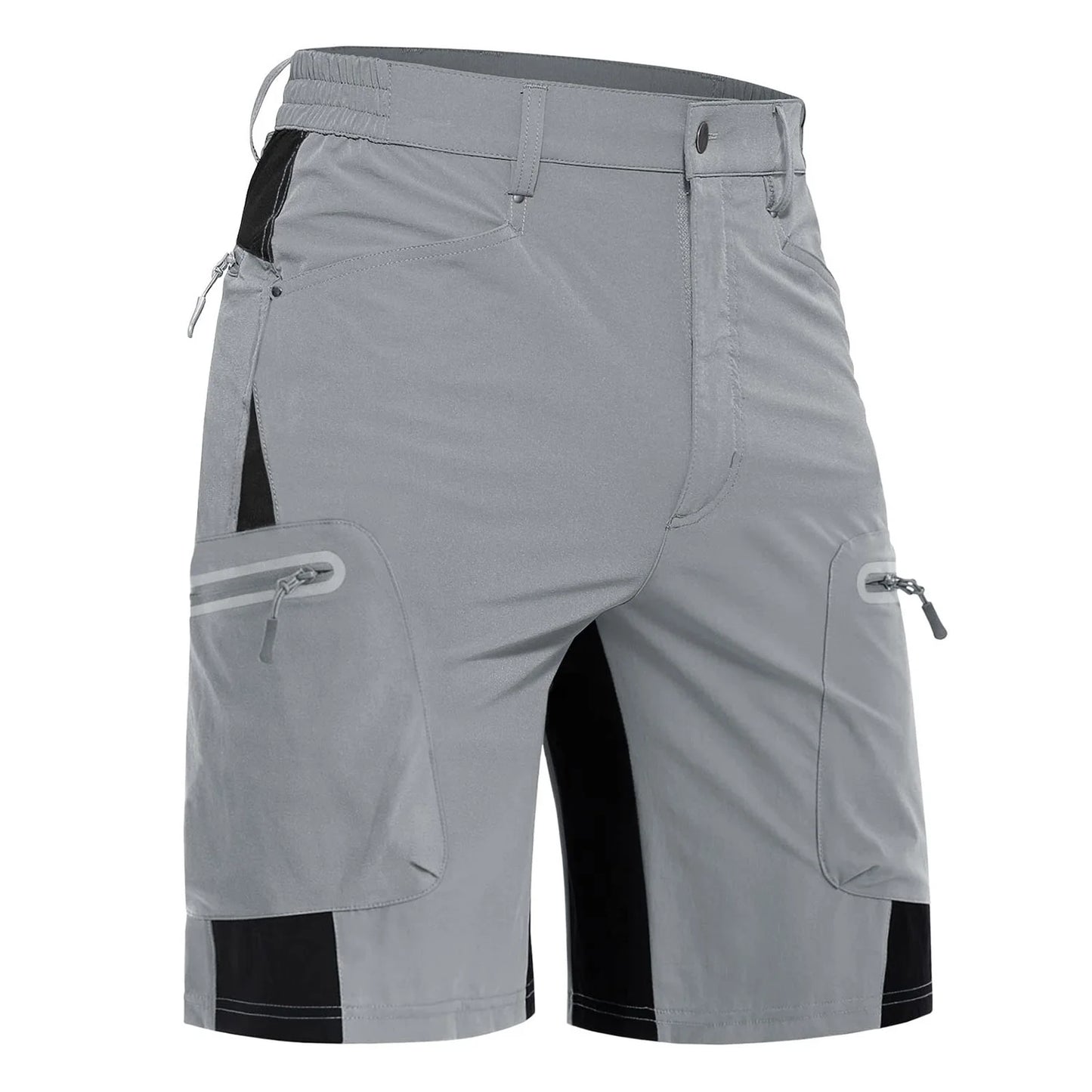 KEFITEVD Summer Men's Cargo Shorts Quick Dry Hiking Work Short Lightweight Fishing Climbing Trekking Short Outdoor Running Male